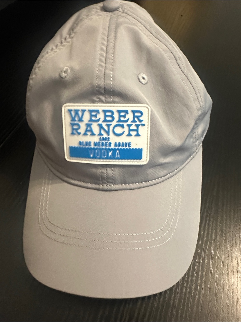 Weber Ranch Vodka Patch Baseball Cap in Light Gray